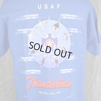 画像3: 【USAF（アメリカ空軍）】Thunderbirds(サンダーバーズ) ヒストリーTシャツ　〈Lサイズ〉