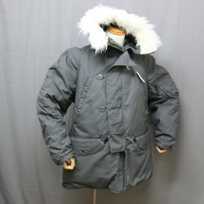 画像2: 【軍放出品】N-3B フライトジャケット　PAKA, EXTREME COLD WEATHER TYPE N-3B 未使用（訳あり）　サイズ：MEDIUM　〈軍放出品〉